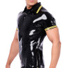 XRUB Latex Polo en latex Xrub Noir-Jaune